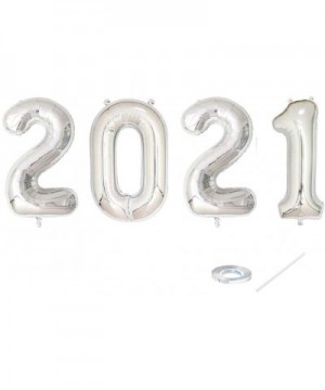 40inch Number Silver 2021 Foil Balloons Graduation Balloons New Year Festival Party Decorations Graduation Event Anniversary ...