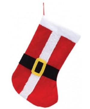 4 Pack Santa Suit Stockings - 18 inch - 4 Pack (Santa Belt) - CC11RXS8GS7 $6.77 Stockings & Holders