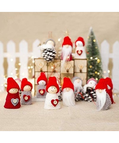 Christmas Tree Ornaments Plush Pine Cone Mini Doll Charm Holiday Decor Pack of 3 (Style 2) - Style 2 - CT18LEEA8RH $5.95 Orna...