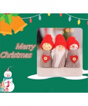 Christmas Tree Ornaments Plush Pine Cone Mini Doll Charm Holiday Decor Pack of 3 (Style 2) - Style 2 - CT18LEEA8RH $5.95 Orna...