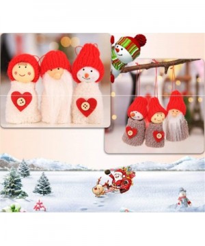 Christmas Tree Ornaments Plush Pine Cone Mini Doll Charm Holiday Decor Pack of 3 (Style 2) - Style 2 - CT18LEEA8RH $5.95 Orna...