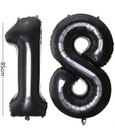 40 Inch Jumbo Number 18 Balloon Birthday Party Celebration Decoration Foil Helium Balloons-Black - 18 Black - C018S52RR58 $7....