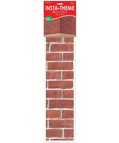 Brick Wall Backdrop Party Accessory (1 count) (1/Pkg) - C7111S5PIKP $13.92 Banners & Garlands