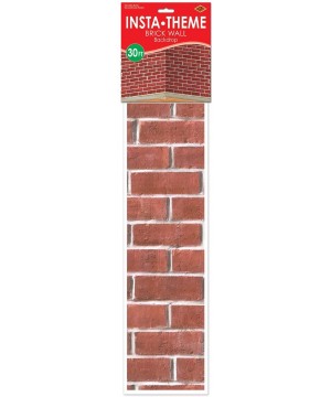 Brick Wall Backdrop Party Accessory (1 count) (1/Pkg) - C7111S5PIKP $13.92 Banners & Garlands