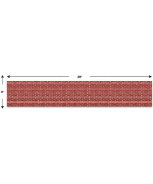 Brick Wall Backdrop Party Accessory (1 count) (1/Pkg) - C7111S5PIKP $13.92 Banners & Garlands