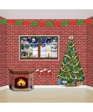 Brick Wall Backdrop Party Accessory (1 count) (1/Pkg) - C7111S5PIKP $13.92 Banners & Garlands