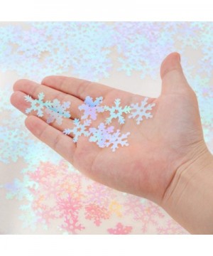 150g 7500 Pieces Christmas Snowflakes Confetti White Snowflakes Table Confetti for Wedding Birthday Christmas Decorations - C...