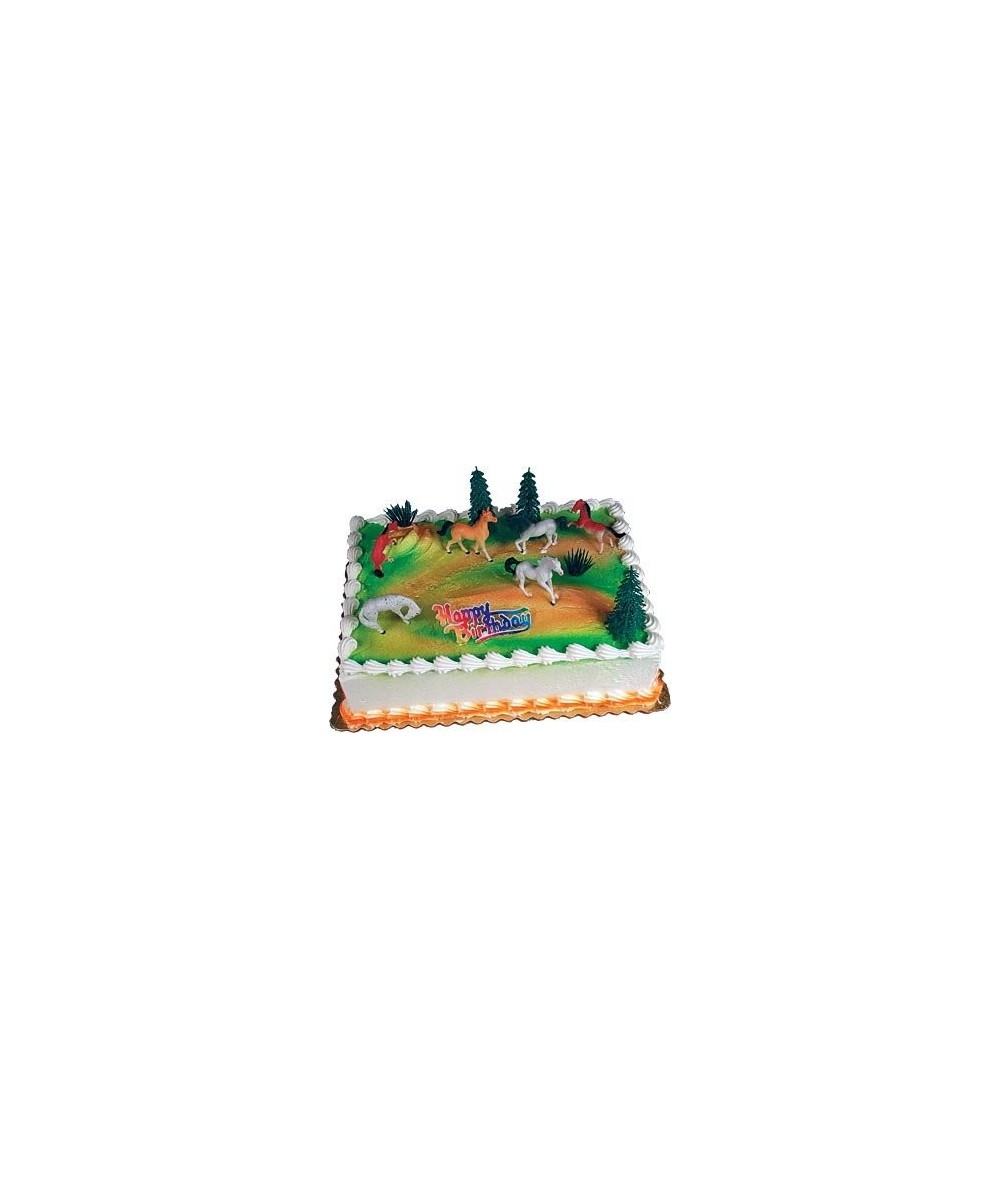 Cake Decorating Kit CupCake Decorating Kit Sports Toys (Horses Zoo) - Horses Zoo - C112I038TSF $8.07 Cake & Cupcake Toppers