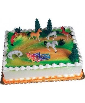 Cake Decorating Kit CupCake Decorating Kit Sports Toys (Horses Zoo) - Horses Zoo - C112I038TSF $8.07 Cake & Cupcake Toppers
