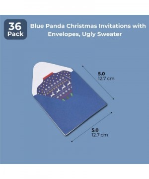 Ugly Sweater Holiday Party Invitations with Envelopes (36-Pack) - CH18TXIMA2W $7.94 Invitations