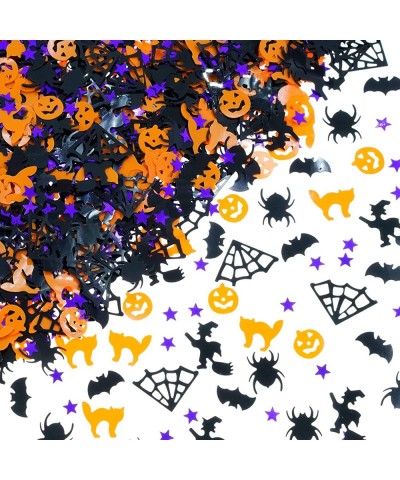 Halloween Party Table Scatter Confetti - Pumpkin Spider Webs Foil Metallic Sequins Confetti Trick or Treat Party Sprinkles Co...