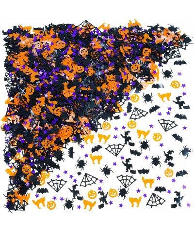 Halloween Party Table Scatter Confetti - Pumpkin Spider Webs Foil Metallic Sequins Confetti Trick or Treat Party Sprinkles Co...