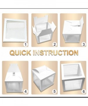 5 pcs Baby Boxes with Letters for Baby Shower - Baby Shower Decor for Boy or Girl - DIY Transparent Bridal Shower- Gender Rev...