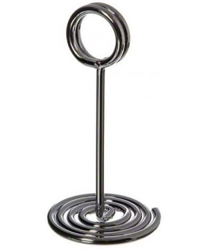 NSC4 4" Chrome Swirl Base Number Stand - Chrome - CI1130TXMK5 $6.69 Place Cards & Place Card Holders