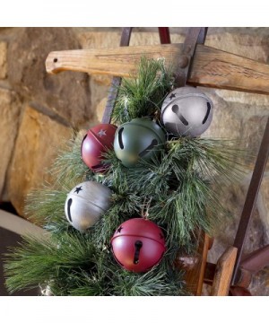 Jingle Bell Ornaments- 3.35-inch Diameter- 6-Pack (Silver) - Silver - CB1882UAHL2 $15.28 Ornaments