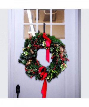 6 Packs Christmas Wreath Hanger Metal Wreath Hook Black Wreath Hangers for Front Door Decoration (12 Inch) - CT18ZIGR3RX $12....