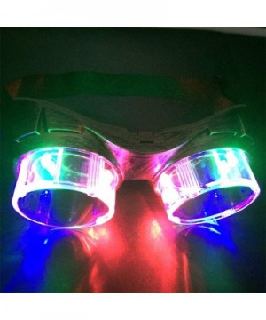 LED Flashing Glasses Vintage Goggles - Colorful Light Up Party Favors for Halloween Christmas Birthday Rave (bronze) - Bronze...