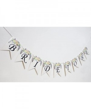 AERZETIX Bride To Be White Banner Flower Wedding Engagement Bride Shower Hen Night Party Decorations Supplies - CN18D3QCU7Q $...