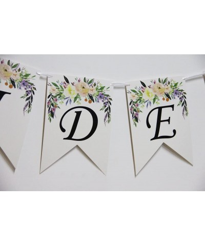 AERZETIX Bride To Be White Banner Flower Wedding Engagement Bride Shower Hen Night Party Decorations Supplies - CN18D3QCU7Q $...