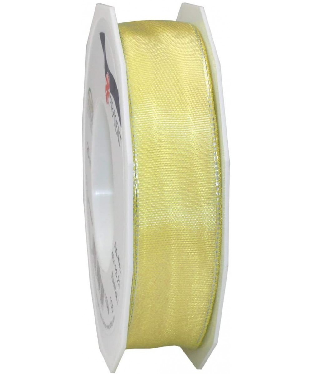 LYON Wired Taffeta Ribbon- Light Yellow- 25 mm-25 m - Light Yellow - CF18S7YS30A $7.35 Bows & Ribbons