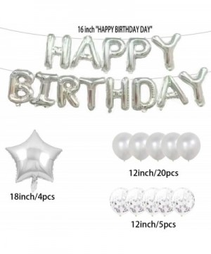 10th Birthday Decorations Party Supplies-10th Birthday Balloons Silver-Number 10 Mylar Balloon-Latex Balloon Decoration-Great...