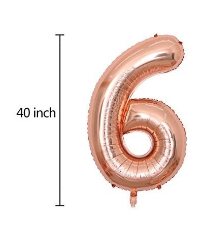 40 inch Jumbo 16th Rose Gold Foil Balloons for Birthday Party Supplies-Anniversary Events Decorations and Graduation Decorati...