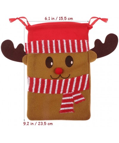 6PCS Large Christmas Candy Bags Gift Treat Bags for Favors and Decorations- Super Cute Santa Claus- Deer- Penguin - CX18UAEWU...