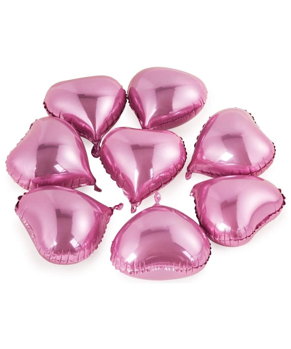 Heart-Shaped Mylar Balloon 10 inches Mini Party Balloon 50 pcs Red Foil Balloons - Pink - CM18UXX02TU $7.83 Balloons