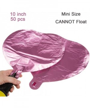 Heart-Shaped Mylar Balloon 10 inches Mini Party Balloon 50 pcs Red Foil Balloons - Pink - CM18UXX02TU $7.83 Balloons