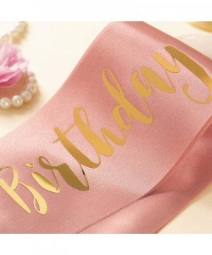 It's My 12th Birthday sash- Rose Gold Girl 12 Years Birthday Gifts Party Supplies- Pink Party Decorations - CQ18I364WYY $7.82...