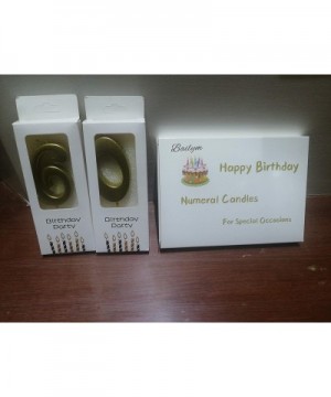 Gold 60th Birthday Candles-Number 60 Cake Topper for Party Decoration - CD192MI76W8 $7.24 Cake Decorating Supplies