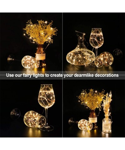 20 Pack Fairy Lights Battery Operated- 3.3ft 20 LED Mini Waterproof Fairy String Lights Copper Wire Firefly Starry Lights for...