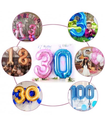 40 in Number 10 Balloons Rose Gold for Sweet 10 Birthday Party Decorations (Number 10- 40 in- Rose Gold) - Rose Gold - CU18HL...