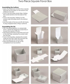 Two-Piece Favor Boxes- 2-Inch- White Shimmer- 25 Count - White Shimmer - C71123TJU27 $13.76 Favors