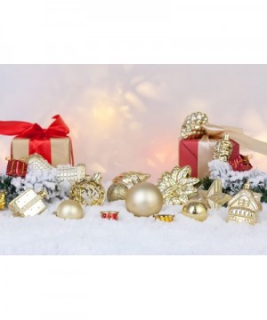 90ct Christmas Ball Assorted Pendant Shatterproof Ball Ornament Set Seasonal Decorations with Reusable Hand-Help Gift Boxes I...