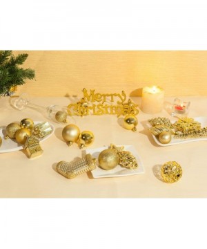 90ct Christmas Ball Assorted Pendant Shatterproof Ball Ornament Set Seasonal Decorations with Reusable Hand-Help Gift Boxes I...