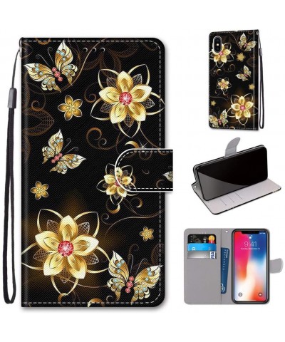 Full Body Case for iPhone XS Max-Colorful Pattern Design PU Leather Flip Wallet Case Cover with Magnetic Closure Stand Card S...