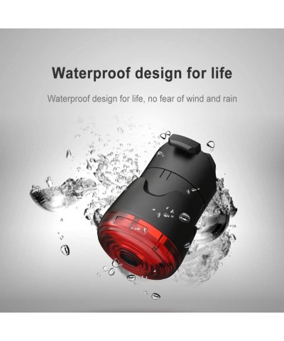 Smart Bike Tail Light- USB Rechargeable Auto On/Off Super Bright LED Bicycle Taillight for Road Mountain Bike- IPX6 Waterproo...