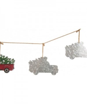 Metal Red Truck Garland Banner for Birthday Party Xmas Decoration 5.9 Feet - Truck - CS18Y3WTHRX $19.48 Banners & Garlands
