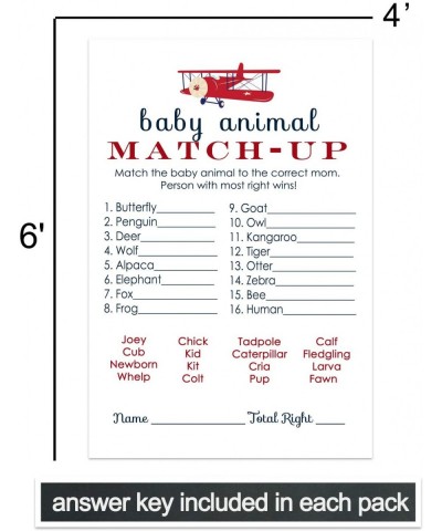 Airplane Baby Shower Animal Matching Game Pack (25 Cards) Fun Guess The Pair Activity - Sprinkle - Adults - Groups - Kids Bir...