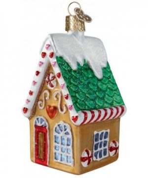 Christmas Glass Blown Ornament with S-Hook and Gift Box- House Collection (Cookie Cottage) - Cookie Cottage - C518EZY95HH $13...
