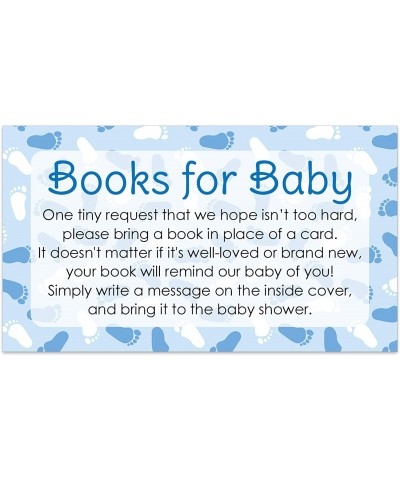 Books for Baby Request Cards - Blue Boy Baby Shower Invitation Inserts - 20 Cards - C012N1M8D42 $6.89 Invitations