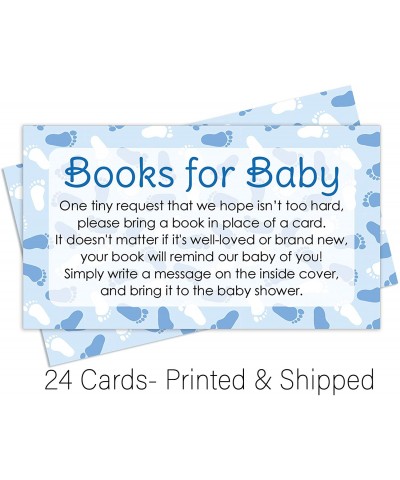 Books for Baby Request Cards - Blue Boy Baby Shower Invitation Inserts - 20 Cards - C012N1M8D42 $6.89 Invitations