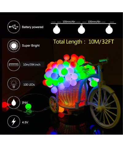 Easter Decoration-Easter LED String Lights Indoor Outdoor- 32.8ft 100 LED Waterproof Ball Lights- Starry Fairy String Lights ...