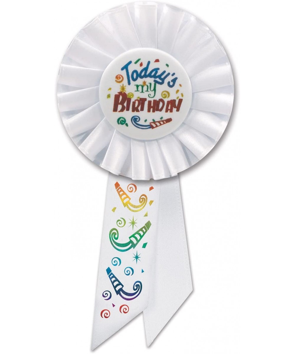 Today's My Birthday Rosette- (1 Count)- 3.25 Inches by 6.5 Inches - C511BSMP7AD $5.50 Streamers