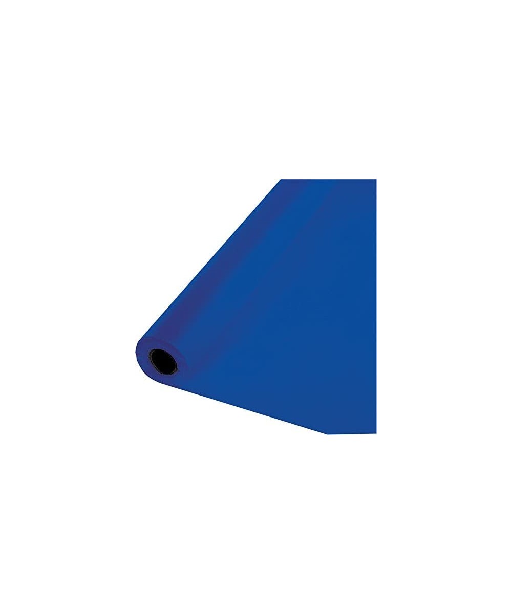 100' x 40" Cobalt Blue Plastic Banquet Table Cover Roll- Quantity 1 - Cobalt - CU11WHTRY35 $9.24 Tablecovers