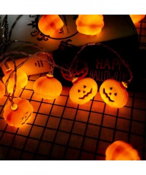 Halloween String Lights- LED Pumpkin Lights - 3D Halloween Decoration Lights- Battert Operated String Lights for Indoor Outdo...