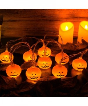 Halloween String Lights- LED Pumpkin Lights - 3D Halloween Decoration Lights- Battert Operated String Lights for Indoor Outdo...