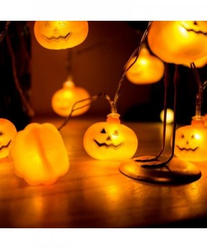 Halloween String Lights- LED Pumpkin Lights - 3D Halloween Decoration Lights- Battert Operated String Lights for Indoor Outdo...