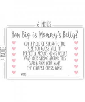 How Big Is Mommy's Belly (50 Count) - Measure Mom's Belly Baby Shower Game - CA1966AQNDR $9.45 Party Games & Activities